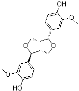CAS # 24404-50-0, epi-Pinoresinol, 4,4'-[(1R,3aR,4S,6aR)-Tetrahydro-1H,3H-furo[3,4-c]furan-1,4-diyl]bis[2-methoxyphenol], (+)-Epipinoresinol