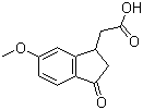 structure of CAS# 24467-92-3, 5-甲氧基-1-茚满酮-3-乙酸