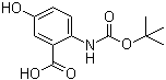 structure of CAS# 244765-00-2, 2-[(叔丁氧羰基)氨基]-5-羟基苯甲酸