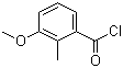 CAS # 24487-91-0, 2-Methyl-3-methoxybenzoyl chloride, 2-Methyl-m-anisoyl chloride, 3-Methoxy-2-methylbenzoyl chloride