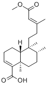 CAS # 24513-41-5, Monomethyl kolavate, (-)- 5,9-Dimethyl-17,19-dinor-8betaH-labda-3,13-diene-15,18-dioic acid 15-methyl ester