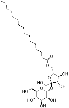 CAS # 24516-45-8, 6-O-(1-Oxohexadecyl)-beta-D-fructofuranosyl alpha-D-glucopyranoside, Sucrose 6'-palmitate