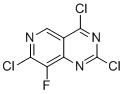 structure of CAS# 2454396-80-4, 2,4,7-Trichloro-8-fluoropyrido[4,3-d]pyrimidine