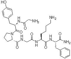 CAS 登录号：245443-52-1, 甘氨酰-L-酪氨酰-L-脯氨酰甘氨酰-L-赖氨酰-L-苯丙氨酰胺