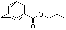 CAS # 24556-15-8, 1-Adamantanecarboxylic acid propyl ester, Propyl 1-adamantanecarboxylate, Propyl ester of adamantane-1-carboxylic acid, Tricyclo[3.3.1.1(3,7)]decane-1-carboxylic acid, propyl ester