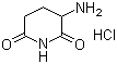 CAS # 24666-56-6 (2686-86-4), 3-Amino-2,6-piperidinedione hydrochloride, 2,6-Dioxopiperidine-3-ammonium chloride