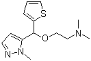 CAS # 247046-52-2, Dilopetine, N,N-Dimethyl-2-[(1-methyl-1H-pyrazol-5-yl)-2-thienylmethoxy]ethanamine