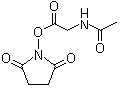 structure of CAS# 24715-24-0, 乙酰基甘氨酸 N-羟基丁二酰亚胺酯