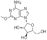 structure of CAS# 24723-77-1, 2-Methoxyadenosine