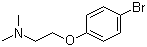 structure of CAS# 2474-07-9, 2-(4-溴苯氧基)-N,N-二甲基乙胺