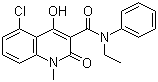 CAS # 248281-84-7, Laquinimod, 5-Chloro-4-hydroxy-1-methyl-2-oxo-N-ethyl-N-phenyl-1,2-dihydroquinoline-3-carboxamide