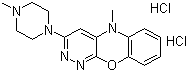 structure of CAS# 24853-80-3, Azaphen hydrochloride