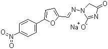 structure of CAS# 24868-20-0, Dantrolene sodium