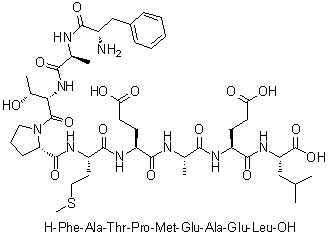 CAS 登录号：248909-49-1, L-苯丙氨酰-L-丙氨酰-L-苏氨酰-L-脯氨酰-L-蛋氨酰-L-alpha-谷氨酰-L-丙氨酰-L-alpha-谷氨酰-L-亮氨酸