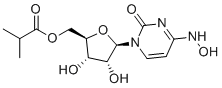 CAS # 2492423-29-5, EIDD-2801, [(2R,3S,4R,5R)-3,4-dihydroxy-5-[4-(hydroxyamino)-2-oxopyrimidin-1-yl]oxolan-2-yl]methyl 2-methylpropanoate