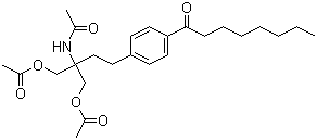 CAS # 249289-07-4, N-[1,1-Bis[(acetyloxy)methyl]-3-[4-(1-oxooctyl)phenyl]propyl]acetamide