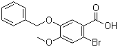 structure of CAS# 24958-42-7, 2-溴-5-苄氧基-4-甲氧基苯甲酸