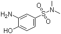 3-Amino-4-hydroxy-N,N-dimethylbenzenesulphonamide molecular structure (CAS 24962-75-2)