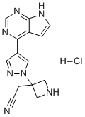 CAS # 2497340-56-2, Baricitinib Impurity 4 Hydrochloride, 2-(3-(4-(7H-Pyrrolo[2,3-d]pyrimidin-4-yl)-1H-pyrazol-1-yl)azetidin-3-yl)acetonitrile hydrochloride