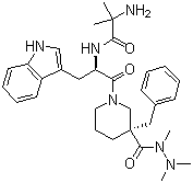 CAS # 249921-19-5, Anamorelin, (3R)-1-(2-Methylalanyl-D-tryptophyl)-3-(phenylmethyl)-3-piperidinecarboxylic acid 1,2,2-trimethylhydrazide