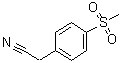 structure of CAS# 25025-07-4, 4-(Methylsulfonyl)benzeneacetonitrile