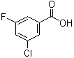structure of CAS# 25026-64-6, 3-氯-5-氟苯甲酸