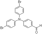 CAS # 25069-38-9, 4-[Bis(4-bromophenyl)amino]benzaldehyde, 4-[N,N-Di(4-bromophenyl)amino]benzaldehyde, Bis(4-bromophenyl)(4-formylphenyl)amine