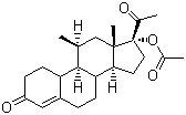 CAS # 25092-41-5, Norgestomet, Norprogesterone, 17-Hydroxy-11b-methyl-19-norpregn-4-ene-3,20-dione acetate
