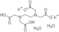structure of CAS# 25102-12-9, Ethylenediaminetetraacetic acid dipotassium salt dihydrate
