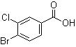 structure of CAS# 25118-59-6, 4-溴-3-氯苯甲酸