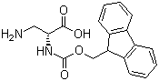 structure of CAS# 251317-00-7, 3-氨基-N-[(9H-芴-9-基甲氧基)羰基]-D-丙氨酸