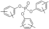 CAS # 25155-23-1, Trixylenyl phosphate, Dimethylphenol 1,1',1''-phosphate, Xylenol phosphate, Antiblaze 524, Antiblaze TXP, Coalite NTP, Durad 220X, Phosflex 179, Phosphoric acid trixylyl ester, TXP, Trixylyl phosphate
