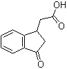 structure of CAS# 25173-12-0, 2-(3-氧代茚满-1-基)乙酸