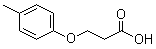 structure of CAS# 25173-37-9, 3-(4-甲基苯氧基)丙酸