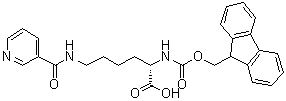 structure of CAS# 252049-11-9, N2-[(9H-芴-9-基甲氧基)羰基]-N6-(3-吡啶基羰基)-L-赖氨酸