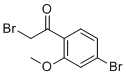 2-Bromo-1-(4-bromo-2-methoxyphenyl)ethanone molecular structure (CAS 252561-75-4)