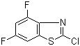 structure of CAS# 252681-57-5, 2-Chloro-4,6-difluorobenzothiazole