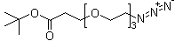 structure of CAS# 252881-73-5, 3-[2-[2-(2-叠氮基乙氧基)乙氧基]乙氧基]丙酸叔丁酯