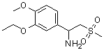 structure of CAS# 253168-94-4, 3-Ethoxy-4-methoxy-alpha-[(methylsulfonyl)methyl]-benzenemethanamine