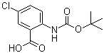 structure of CAS# 253677-29-1, 5-氯-2-((叔丁氧羰基)氨基)苯甲酸