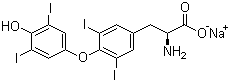 structure of CAS# 25416-65-3, Sodium levothyroxine
