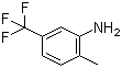 structure of CAS# 25449-96-1, 2-Methyl-5-(trifluoromethyl)aniline
