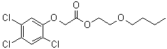 structure of CAS# 2545-59-7, Butoxyethyl 2,4,5-trichlorophenoxyacetate