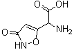 alpha-Amino-2,3-dihydro-3-oxo-5-isoxazoleacetic acid molecular structure (CAS 2552-55-8)