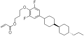 CAS # 255386-69-7, 2-Propenoic acid 3-[2,6-difluoro-4-[(trans,trans)-4'-propyl[1,1'-bicyclohexyl]-4-yl]phenoxy]propyl ester