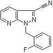 structure of CAS# 256376-65-5, 1-(2-氟苄基)-1H-吡唑并[3,4-b]吡啶-3-甲腈