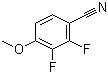 structure of CAS# 256417-12-6, 2,3-二氟-4-甲氧基苯腈