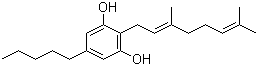 CAS # 25654-31-3, Cannabigerol, (E)-2-(3,7-Dimethyl-2,6-octadienyl)-5-pentylresorcinol