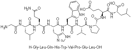 CAS 登录号：257943-61-6, 甘氨酰-L-亮氨酰-L-谷氨酰胺酰-L-组氨酰-L-色氨酰-L-缬氨酰-L-脯氨酰-L-alpha-谷氨酰-L-亮氨酸
