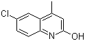 structure of CAS# 2585-04-8, 6-Chloro-2-hydroxy-4-methylquinoline